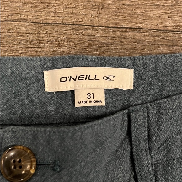 O'Neill Women's High Waist Blue Shorts - Picture 2 of 4
